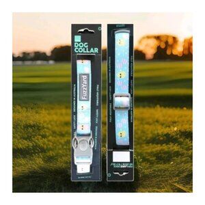 FUZZYARD DOG COLLAR EASTER Small Large Chicks Eggs Blue Pink Polka Dot Neoprene